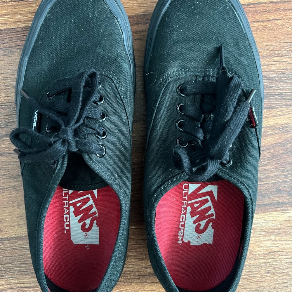 Vans Black Canvas Sneakers Classic Design